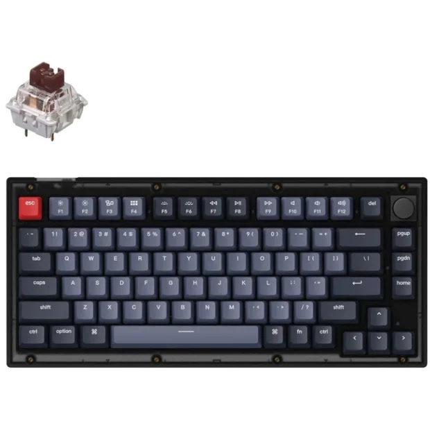 Клавиатура Keychron V1 Knob RGB QMK/VIA V1-C3 (Keychron K Pro Brown)